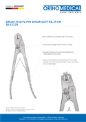 Download Product Sheet Pin Shear Cutter